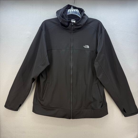 The North Face Other - The North Face Men's Full Zip Hoodie Black XXL High Collar Athleisure Tall Mens